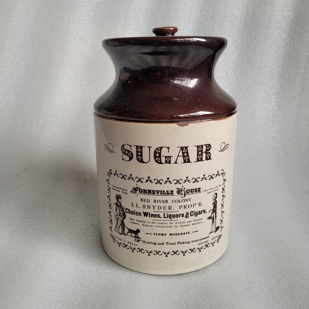 Vintage Beauce Abenakis Ceramic Sugar Jar